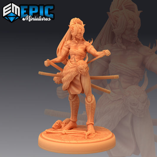 Oni Warrior Female (3 Variants) - Epic Miniatures