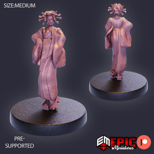 Geisha (3 Variants) - Epic Miniatures