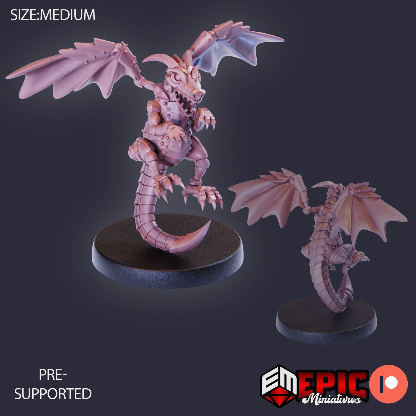 Dragon Whelp Construct (3 Variants) - Epic Miniatures