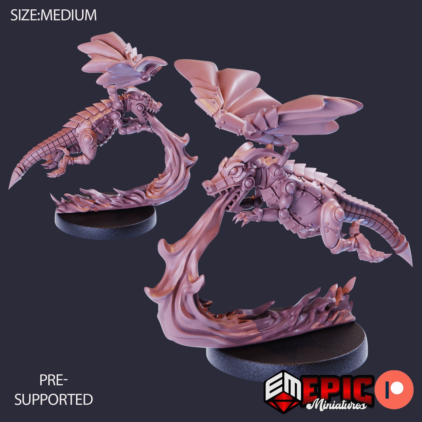 Dragon Whelp Construct (3 Variants) - Epic Miniatures