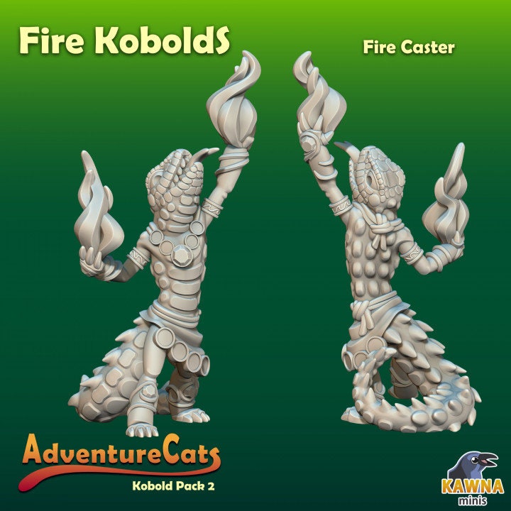 Fire Kobold (5 Variants Available) - Kawna Minis