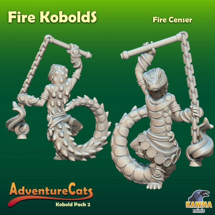 Fire Kobold (5 Variants Available) - Kawna Minis