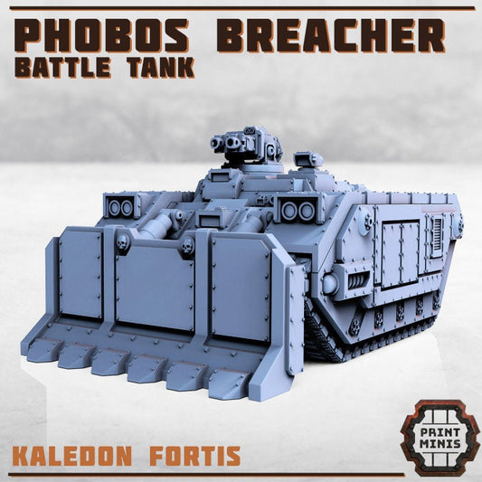 Phobos Breacher, Battle Tank - Print Minis