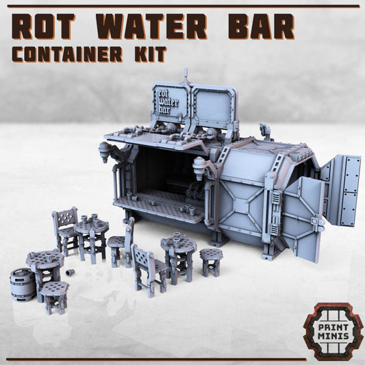 Rot Water Bar - Scenery Kit - Print Minis