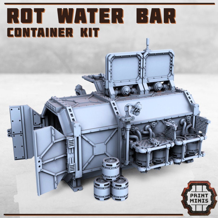 Rot Water Bar - Scenery Kit - Print Minis