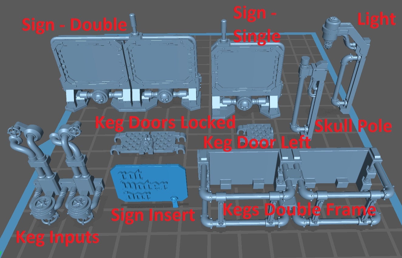 Rot Water Bar - Scenery Kit - Print Minis