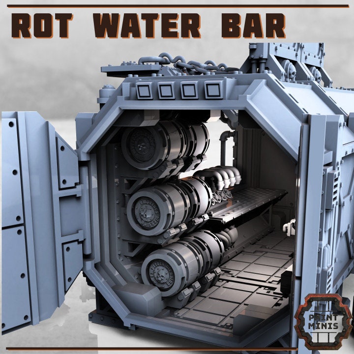 Rot Water Bar - Scenery Kit - Print Minis