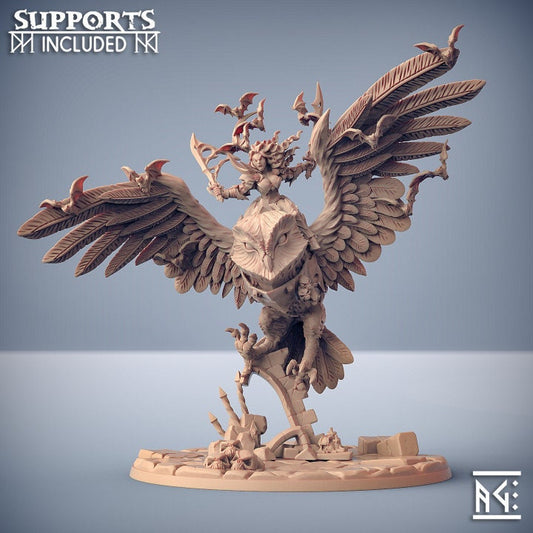 Lenora riding a Barbajiann (2 Variants Available) - Artisan Guild