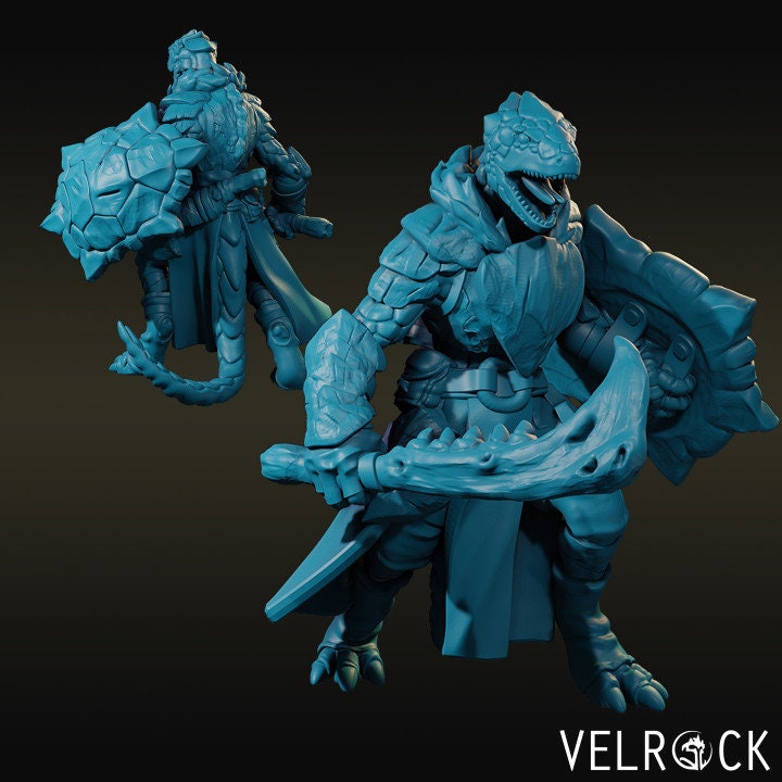 Lizardfolk Warrior Pack (4 Variants Available) - Velrock