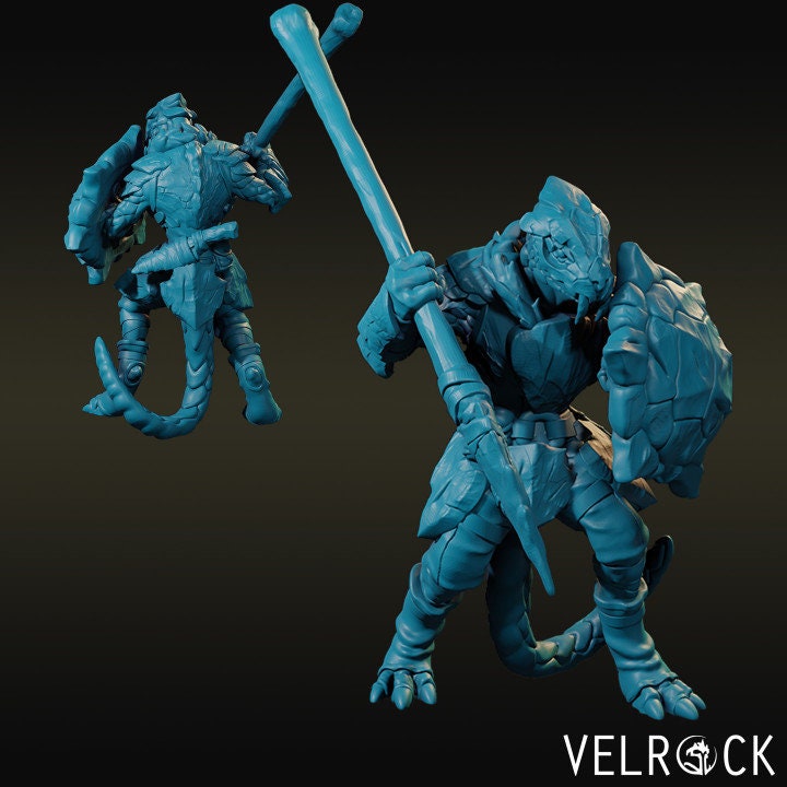 Lizardfolk Warrior Pack (4 Variants Available) - Velrock