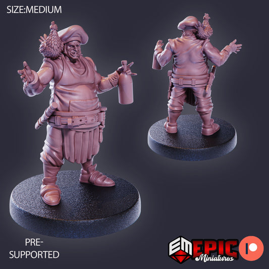 Drunk Cook (5 Variants) - Epic Miniatures
