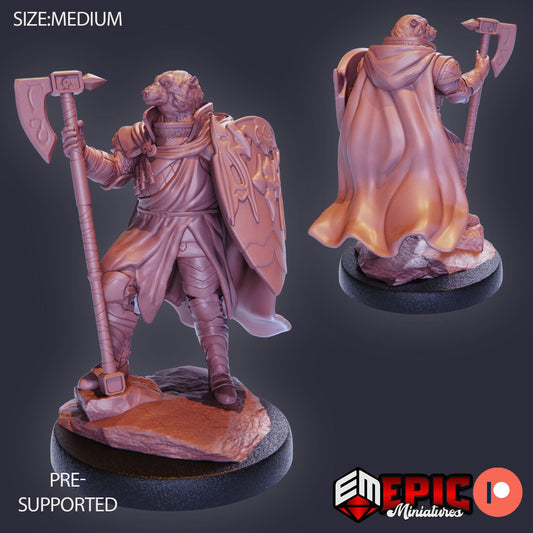 Polar Bear Paladin (3 Variants Available) - Epic Miniatures