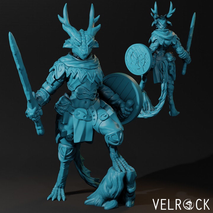 Female Dragonborn Nature Cleric (2 Variants Available) - Velrock