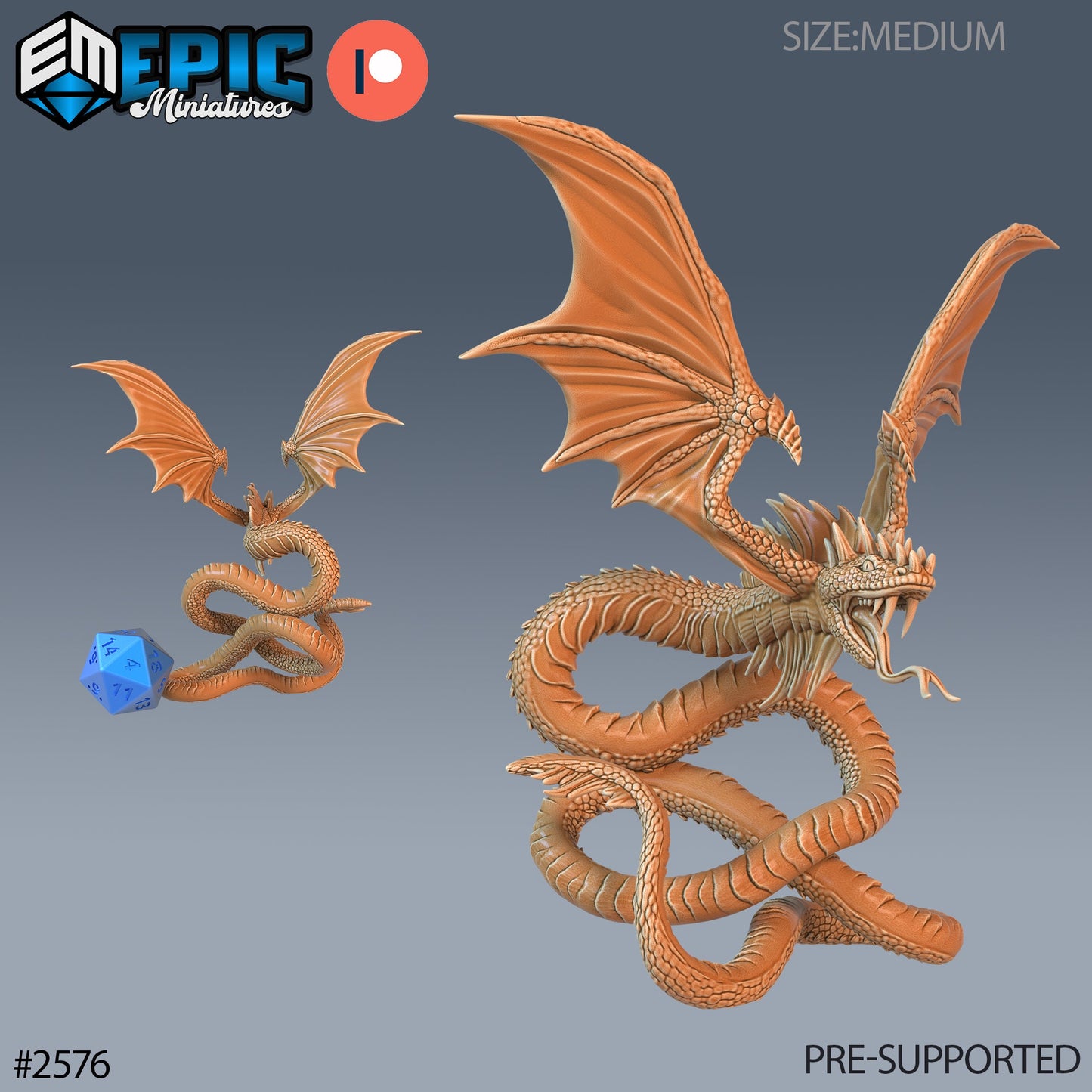 Flying Snake (4 Variants Available) - Epic Miniatures