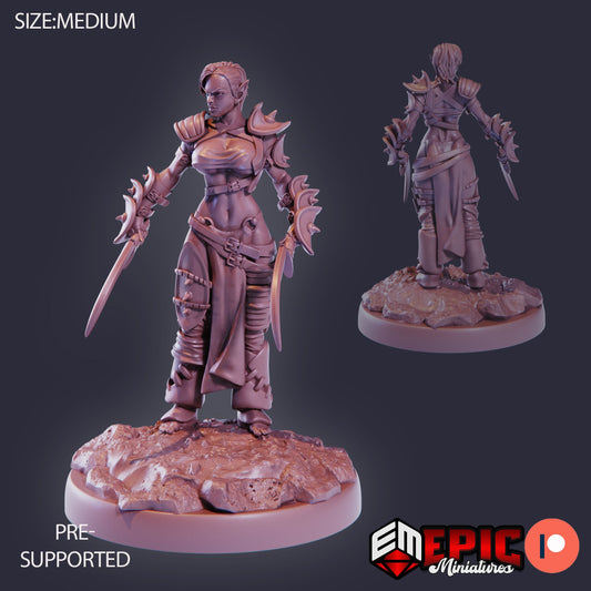 Elven Huntress (3 Variants Available) - Epic Miniatures