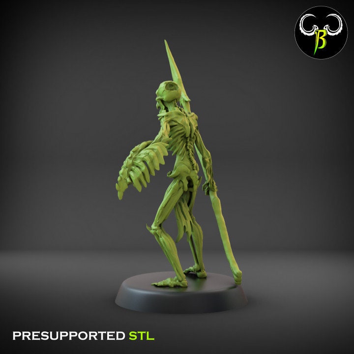 Flesh Skeleton Lance Set 2 (6 Variants Available) - Clay Beast Creations