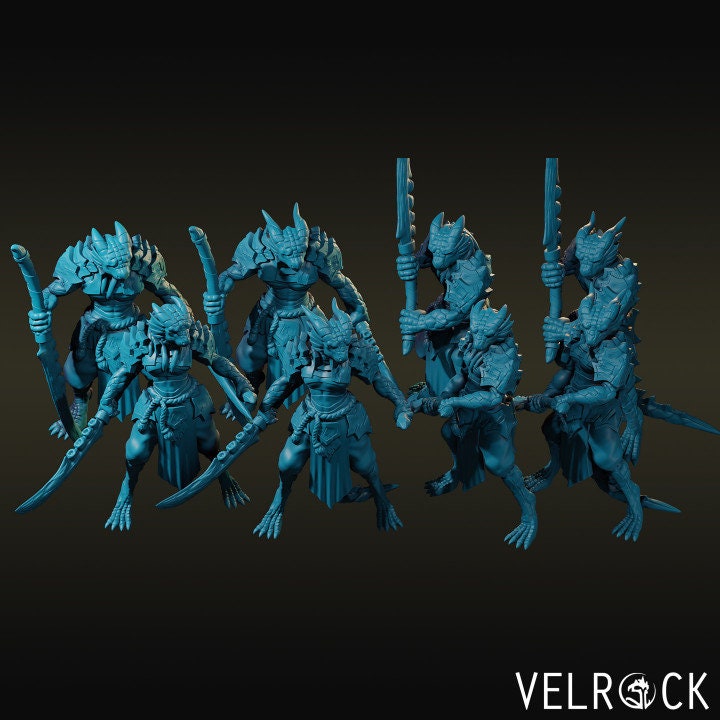 Dragonborn and Half-Dragon Samurai Clan (8 Variants Available) - Velrock