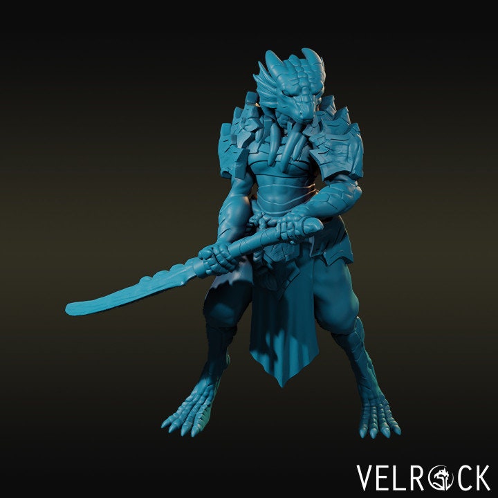 Dragonborn and Half-Dragon Samurai Clan (8 Variants Available) - Velrock