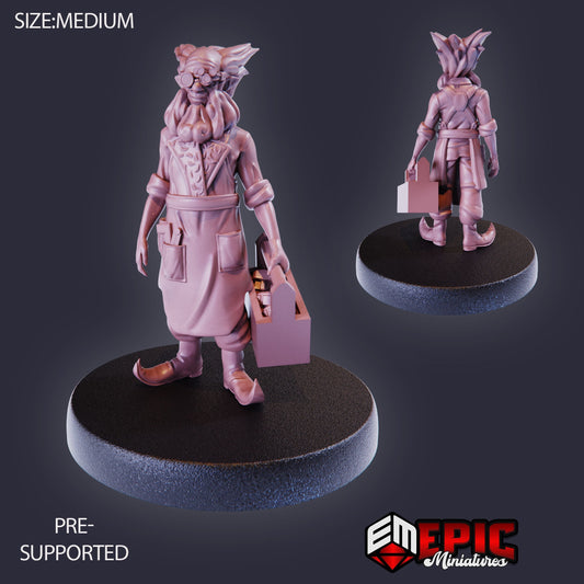 Halfling Inventor Barnabas (3 Variants Available) - Epic Miniatures