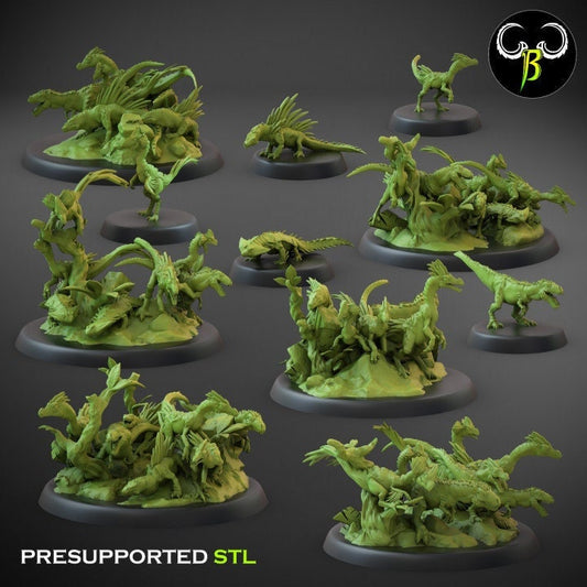 Saurian Swarm (6 Variants Available) - Clay Beast Creations