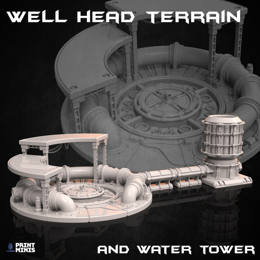 Water Well - Scenery Kit - Print Minis