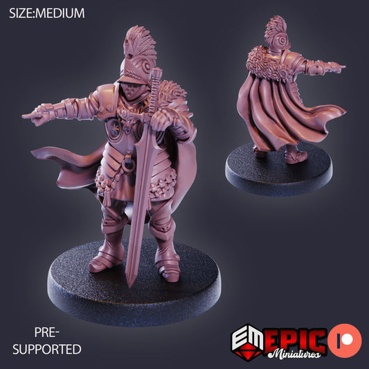 Castle Knight (3 Variants) - Epic Miniatures