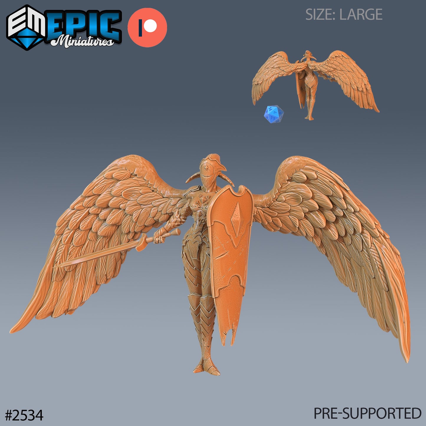 Animated Angel Statue (3 Variants Available) - Epic Miniatures