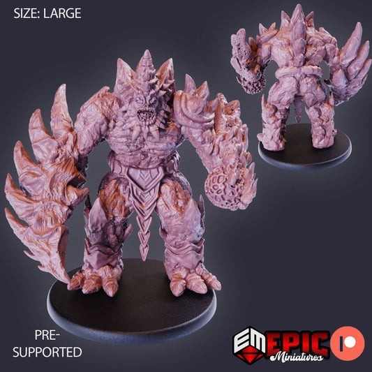 Lava Golem (3 Variants Available) - Epic Miniatures
