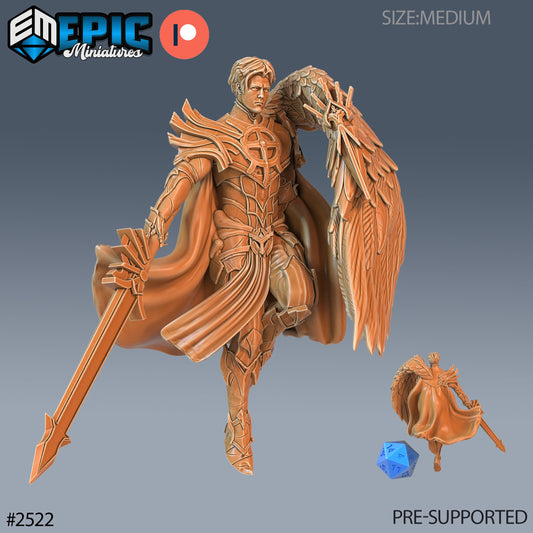 Half Angel Paladin (3 Variants Available) - Epic Miniatures
