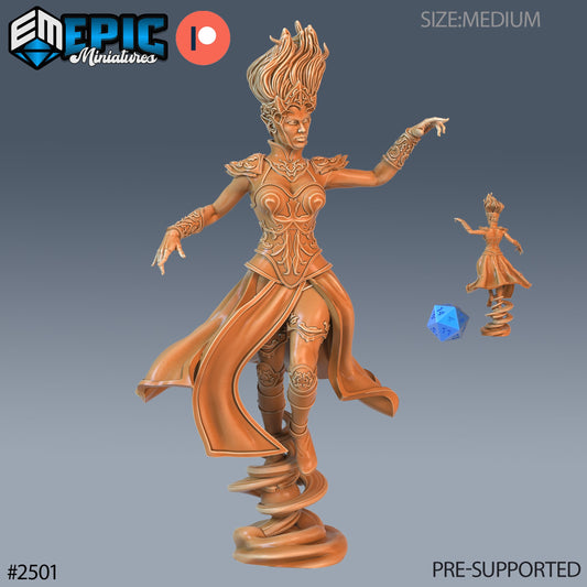 Wind Genasi Female (3 Variants Available) - Epic Miniatures
