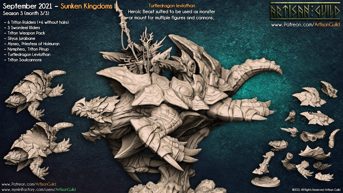 Dragonturtle Leviathan (2 Variants Available) - Artisan Guild