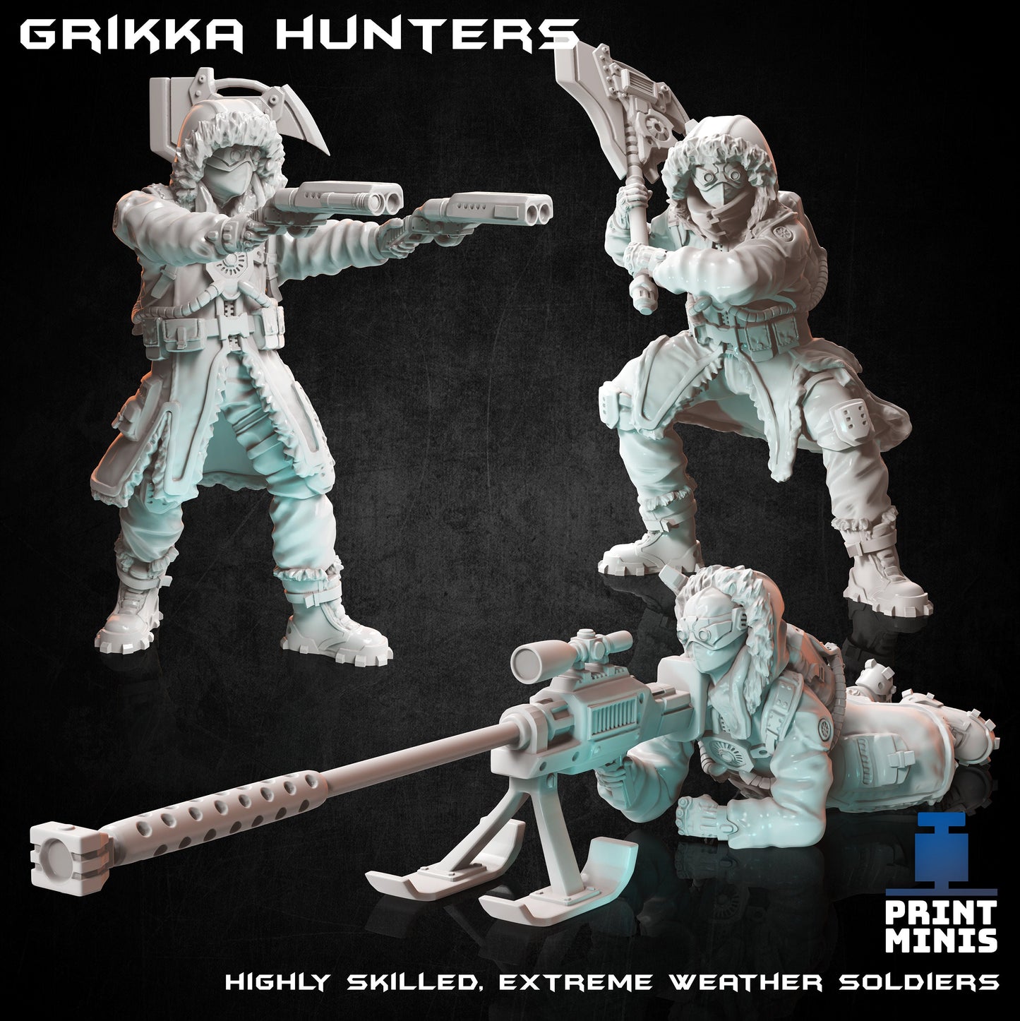 Grikka Hunters (3 Variants Available) - Print Minis