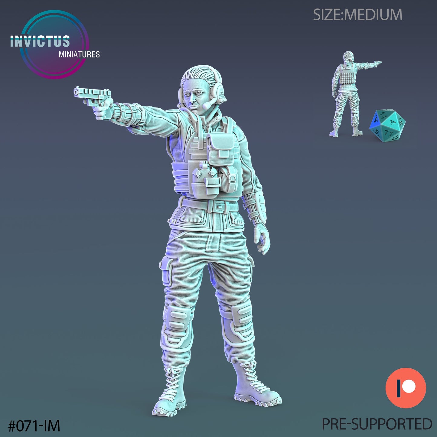 Soldier Squad Operator (4 Variants Available) - Invictus Miniatures