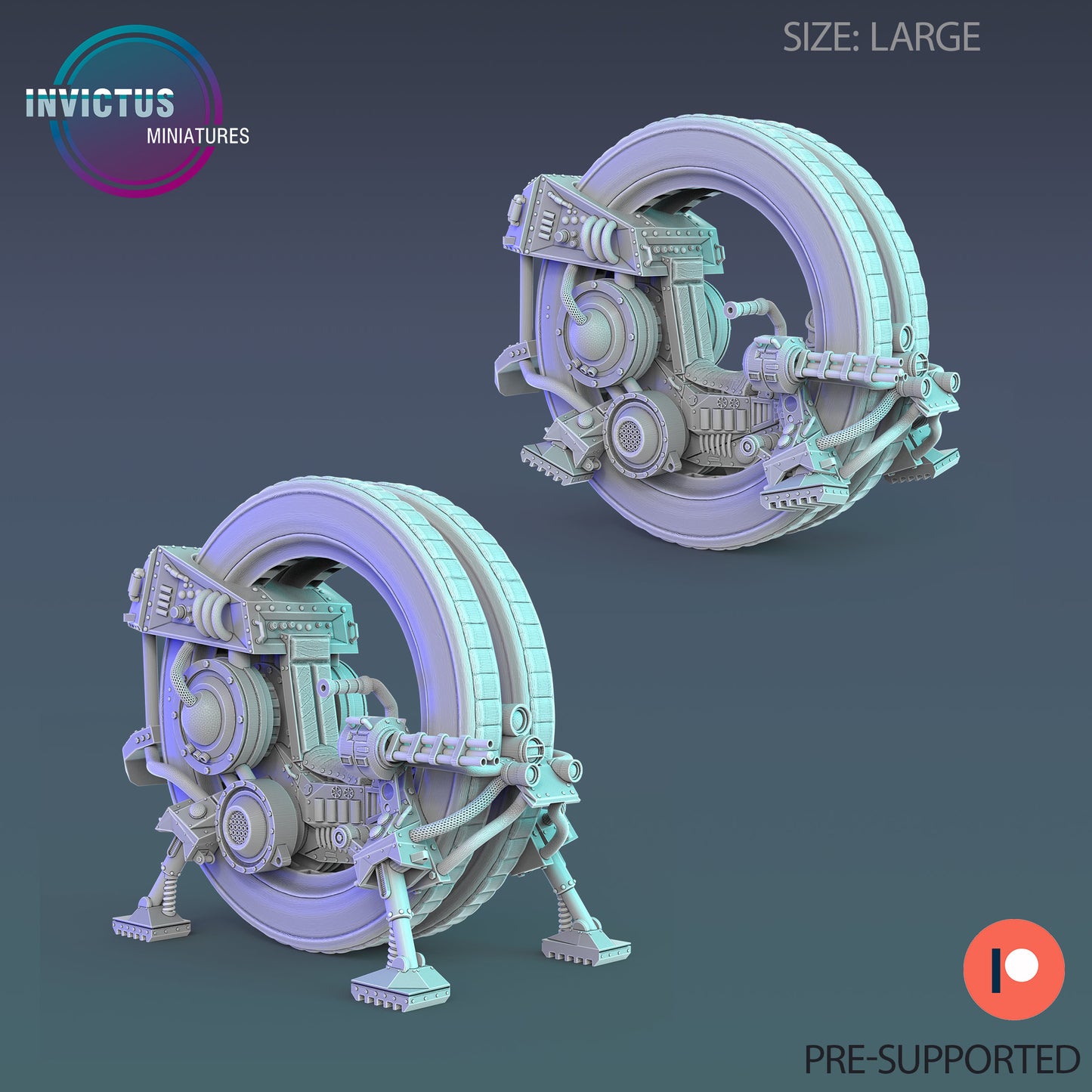 All Terrain Monocycle (2 Variants Available) - Invictus Miniatures