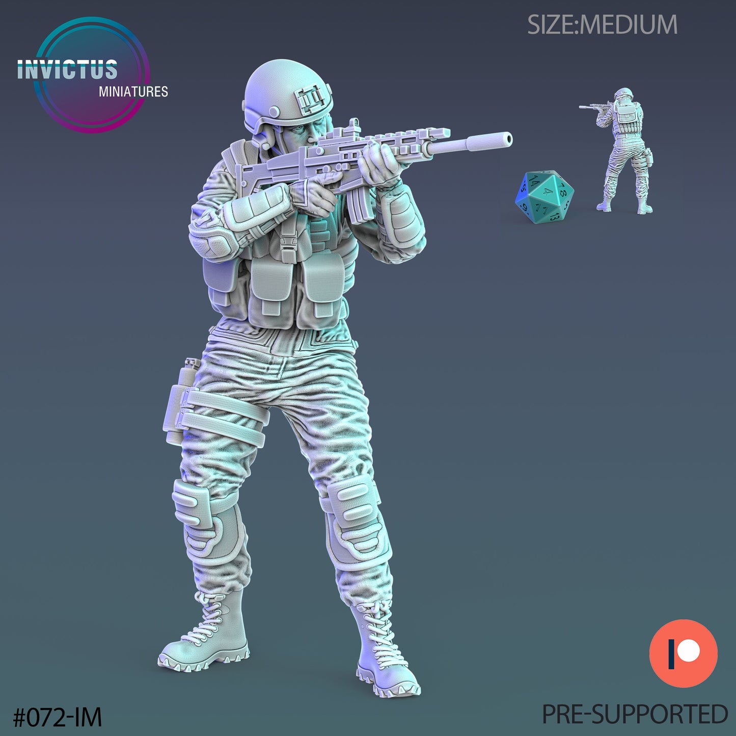 Soldier Squad Operator (4 Variants Available) - Invictus Miniatures