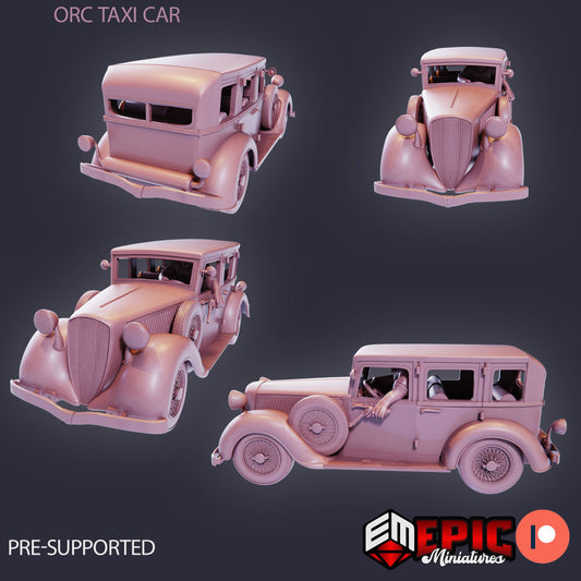 Taxi and Orc Driver (2 Variants Available) - Epic Miniatures