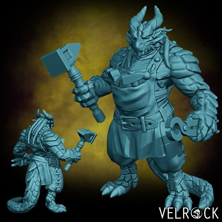 Male Dragonfolk Commoners (6 Variants Available) - Velrock