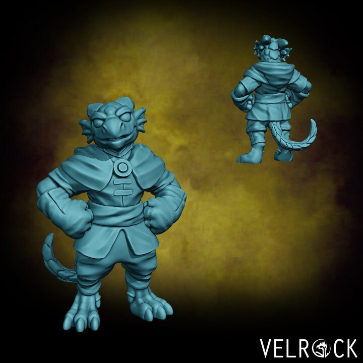 Male Dragonfolk Commoners (6 Variants Available) - Velrock