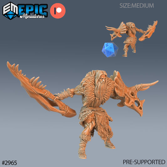 Caveman Barbarian (3 Variants Available) - Epic Miniatures