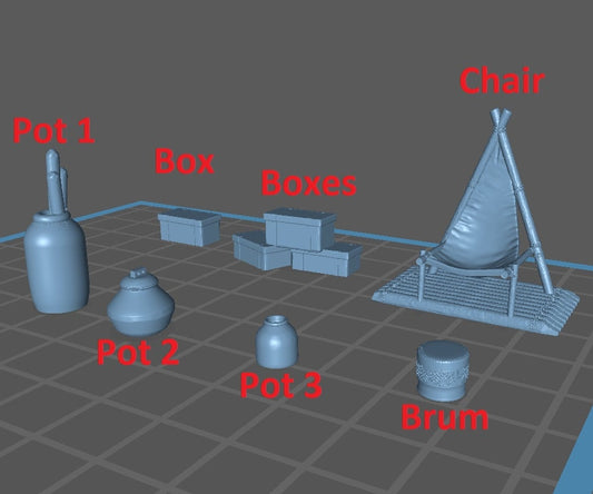 Jurassic Shop Accessories Set - Epic Miniatures
