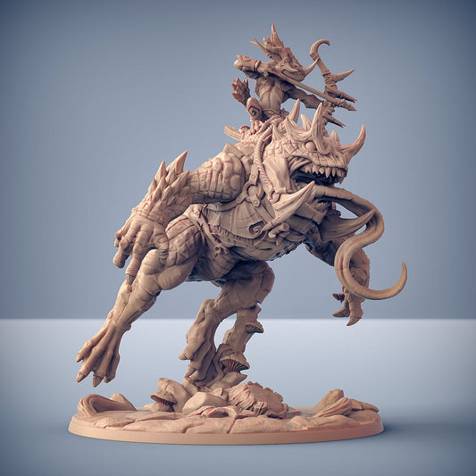 Gurun Riding a Demon Frog - Artisan Guild