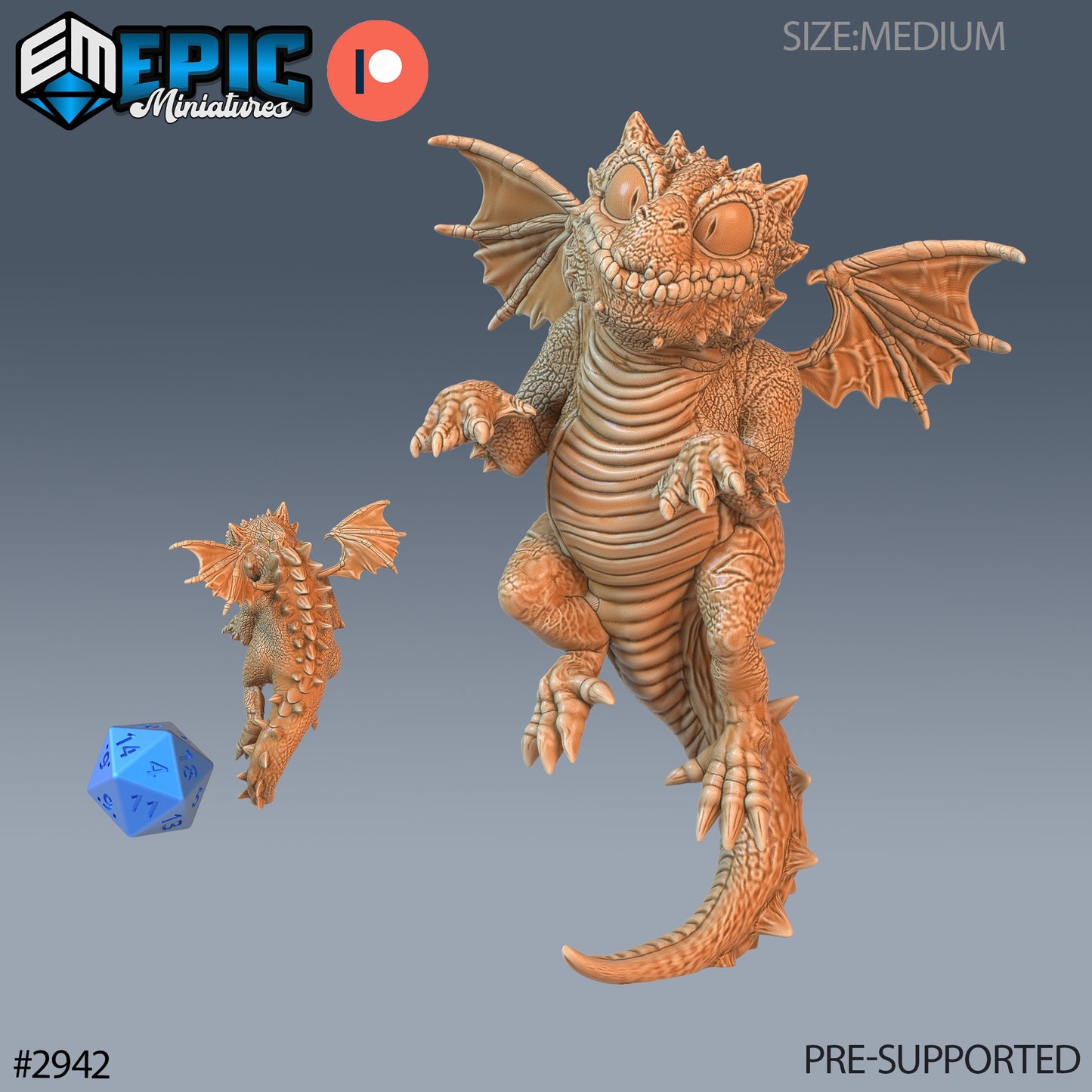 Baby Dragon (3 Variants Available) - Epic Miniatures