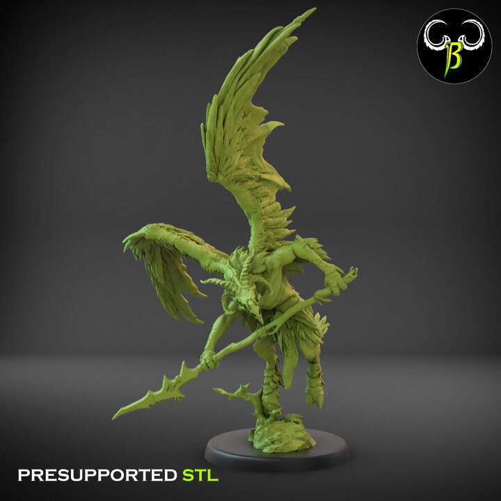 Avian Hunter Lance Squad (7 Variants Available) - Clay Beast Creations