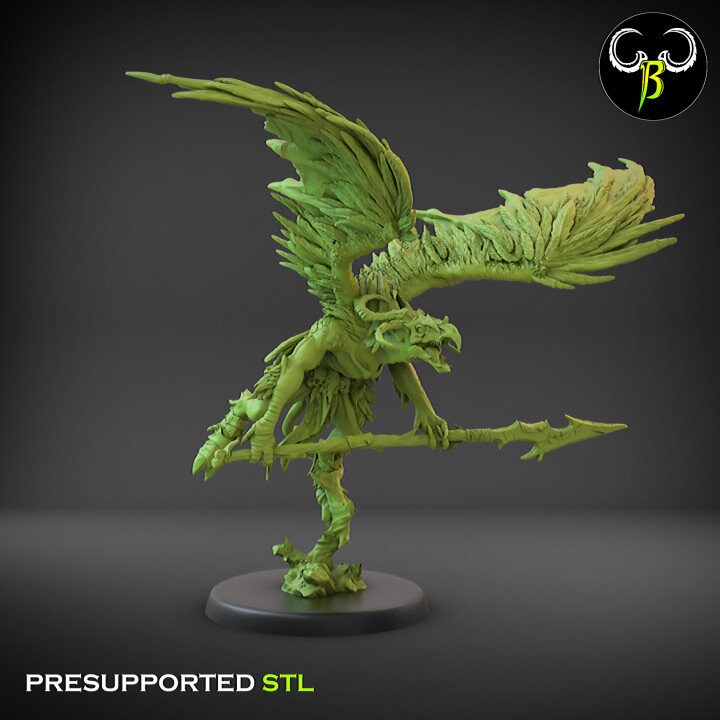 Avian Hunter Lance Squad (7 Variants Available) - Clay Beast Creations