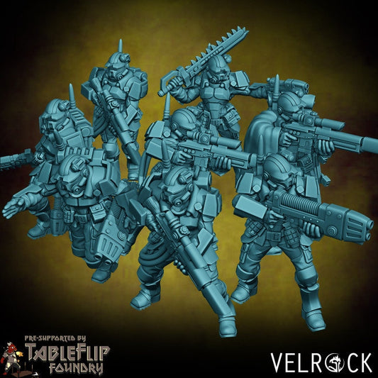 Tempest Guardsmen Elites - Female Squad (8 Variants Available) - Velrock