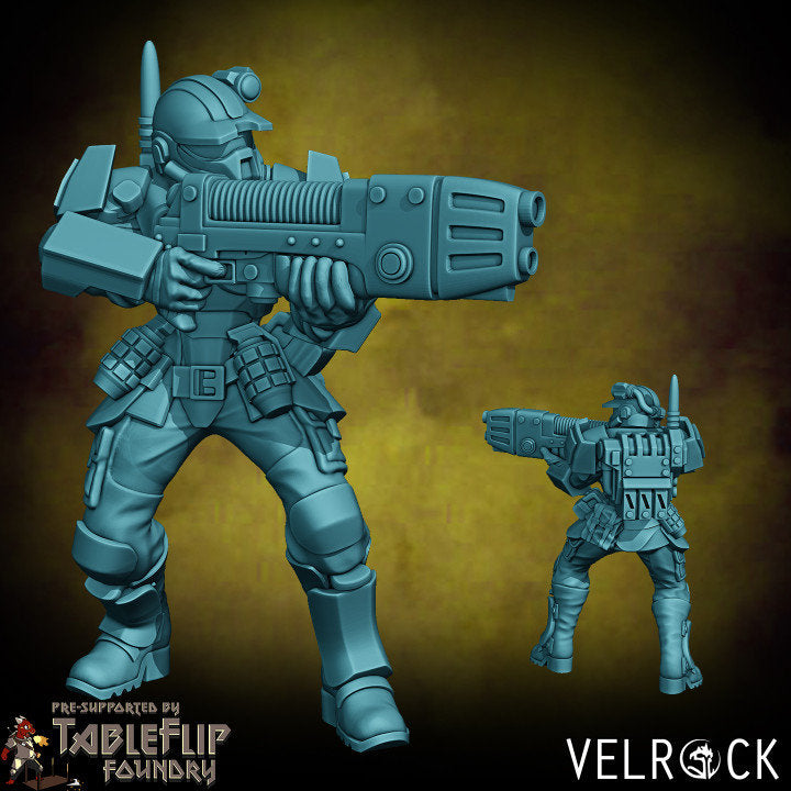 Tempest Guardsmen Elites - Female Squad (8 Variants Available) - Velrock