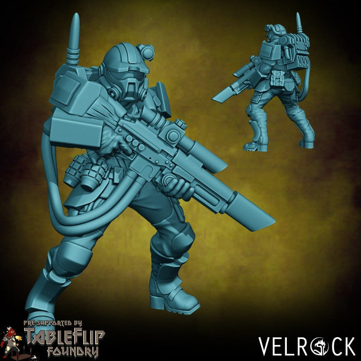 Tempest Guardsmen Elites - Female Squad (8 Variants Available) - Velrock