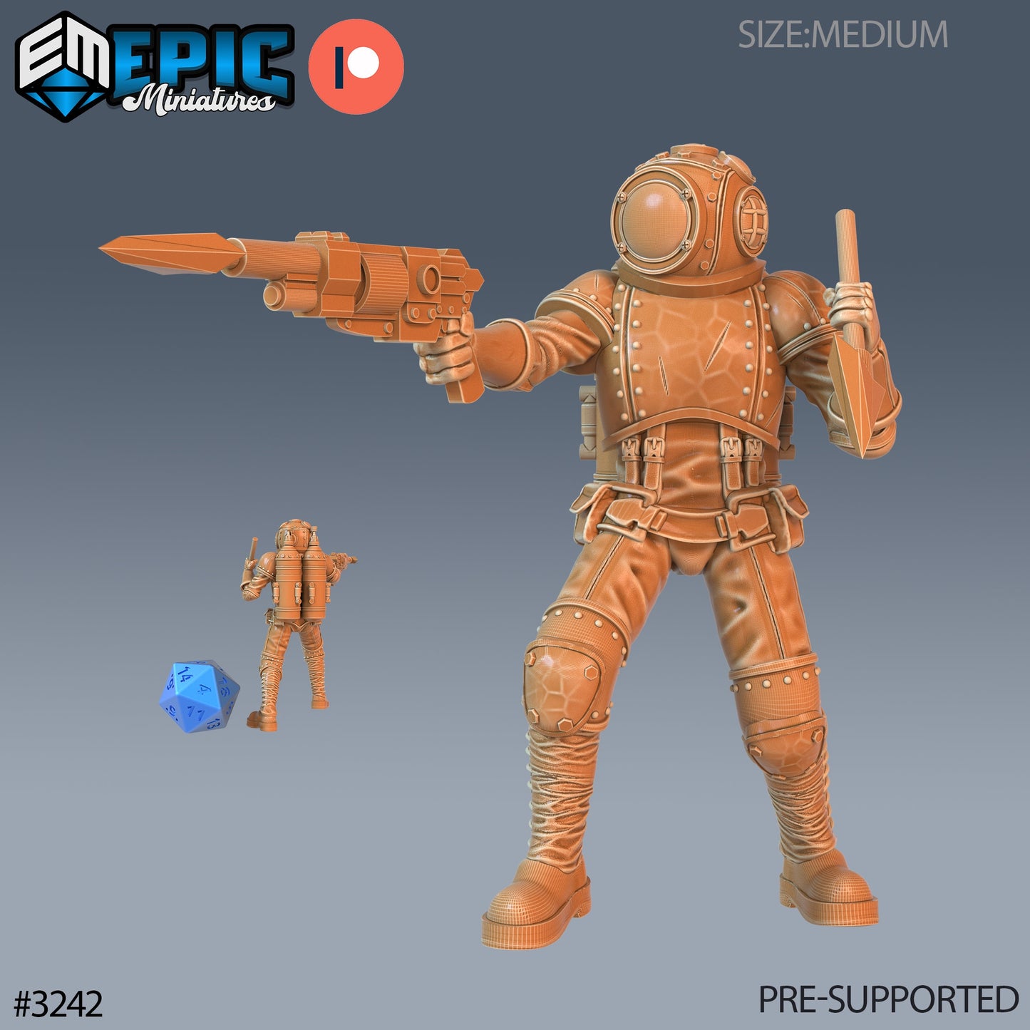 Pressure Diver (4 Variants Available) - Epic Miniatures