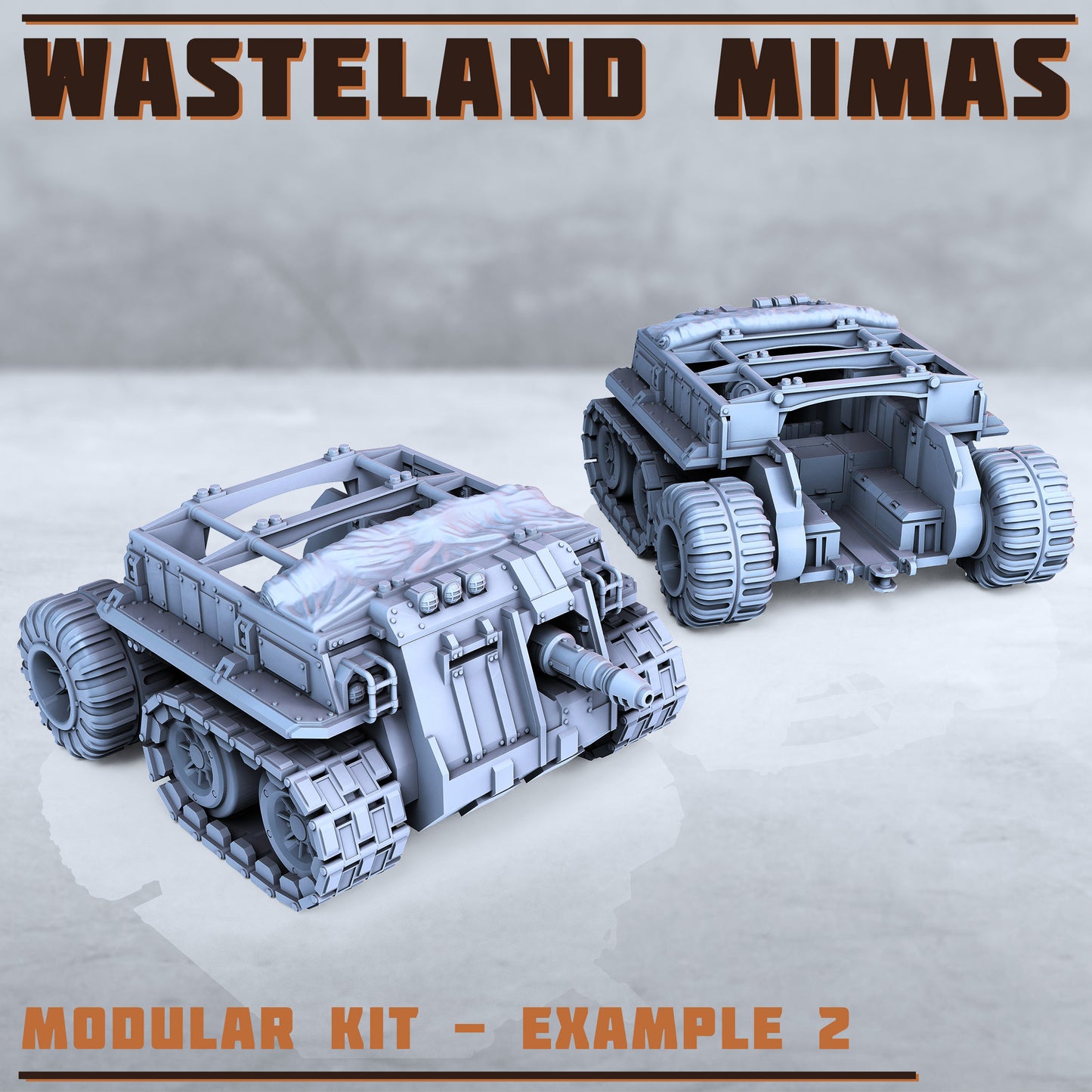 Wasteland Mimas Tank (2 Variants Available) - Print Minis