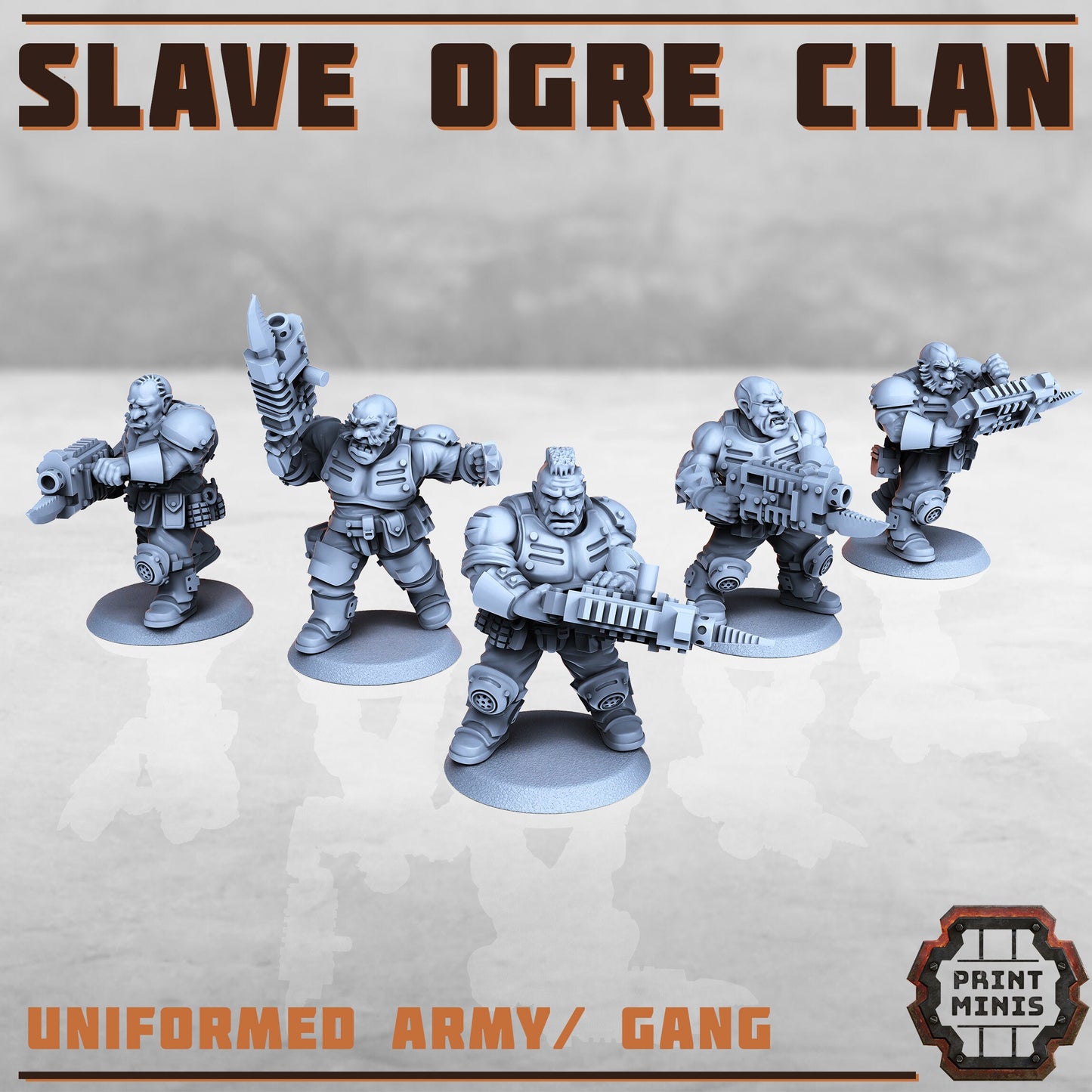 Slave Ogre Clan (5 Variants Available) - Print Minis